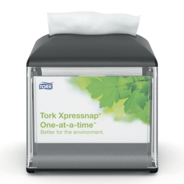 Tork Xpressnap Snack ™ Tischspender Classic Line, N10 Spender schwarz, 157 x 149 x 149 mm - Bild-Darstellung des Produktes 1