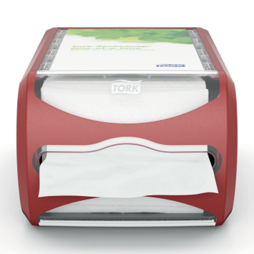 Tork Xpressnap ® Thekenspender Signature Line, N4 Farbe: rot, 191 x 145 x 307 mm - Bild-Darstellung des Produktes 1