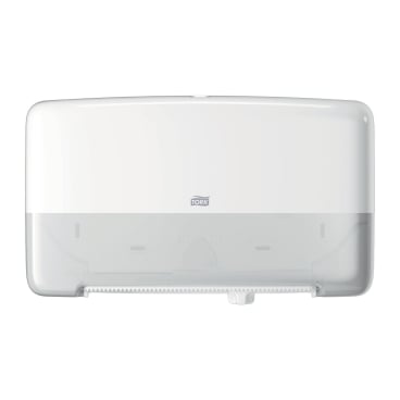 Tork Elevation Doppelrollenspender für Mini Jumbo Toilettenpapier Spender, weiß, 432 x 256 x 146 mm - Bild-Darstellung des Produktes 1
