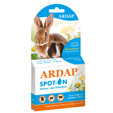 ARDAP Spot-On Zecken- und Flohschutz für Kleintiere 1 Set = 3 x 0,4 ml, 1-4 kg - Bild-Darstellung des Produktes 1