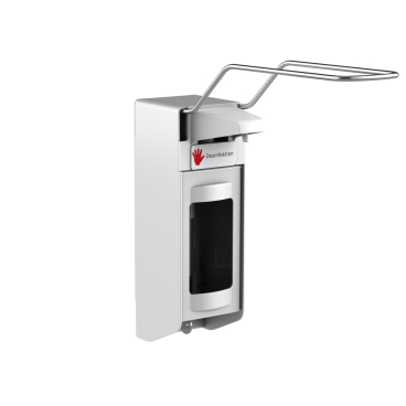 Desinfektionsmittelspender UNI-PRO 05K XLWV, Kunststoffpumpe Aluminium-Gehäuse, weiß beschichtet, 500 ml - Bild-Darstellung des Produktes 1