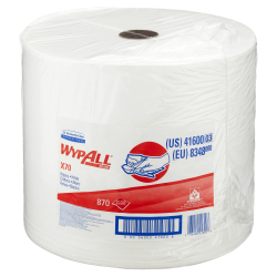 Kimberly Clark Professional WYPALL® X70 Wischtücher, Großrolle weiß, Tücher für anspruchsvolle Pflege- und Reinigungsvorgänge, 1 Rolle = 870 Tücher 8348