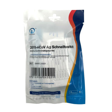 V-CHEK n-Cov Antigen Rapid Corona Schnelltest, Nasenabstrich 1 Packung = 1 Laien-Schnelltest - Bild-Darstellung des Produktes 1