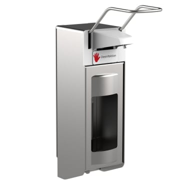 Desinfektionsspender UNI-PRO 10 LEV, Edelstahlpumpe, 1000 ml Edelstahl-Gehäuse, gebürstet, langer Hebel - Bild-Darstellung des Produktes 1