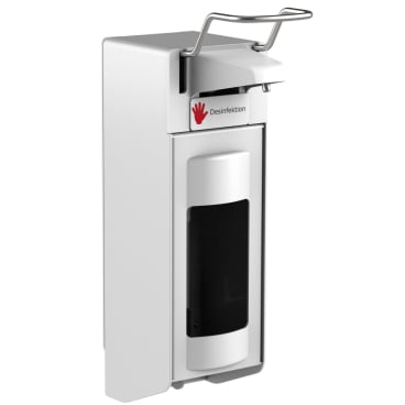 Desinfektionsspender UNI-PRO 10 WV, Edelstahlpumpe, 1000 ml Aluminium-Gehäuse, weiß beschichtet, 1000 ml - Bild-Darstellung des Produktes 1