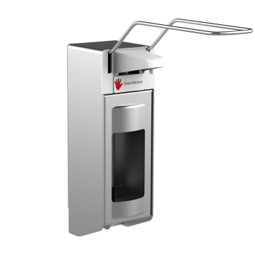 Desinfektionsmittelspender UNI-PRO 10K XLV, Kunststoffpumpe Aluminium-Gehäuse, mattsilber eloxiert, 1000 ml - Bild-Darstellung des Produktes 1