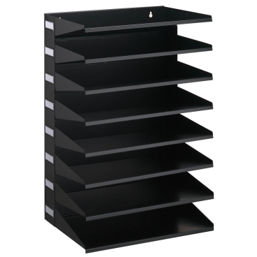 DURABLE Sortierreck Sortierablage, 8-teilig Farbe: schwarz - Bild-Darstellung des Produktes 1