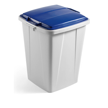 DURABLE Wertstofftonne DURABIN 90, mit Deckel 90 Liter, Farbe: blau - Bild-Darstellung des Produktes 1