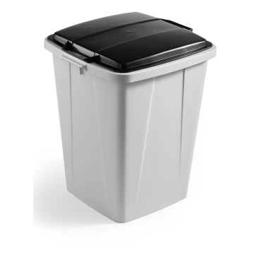 DURABLE Wertstofftonne DURABIN 90, mit Deckel 90 Liter, Farbe: schwarz - Bild-Darstellung des Produktes 1