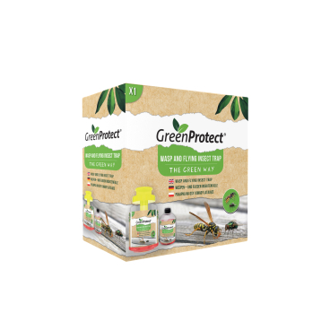 Green Protect Wasp and Flying Insect Trap Wespen Set, 2-teilig 1 Set = 1 x Topf + 1 x 0,5 Liter Flasche - Bild-Darstellung des Produktes 1