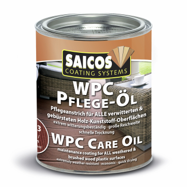SAICOS WPC Pflege-Öl, braun transparent 0,75 Liter - Dose - Bild-Darstellung des Produktes 1