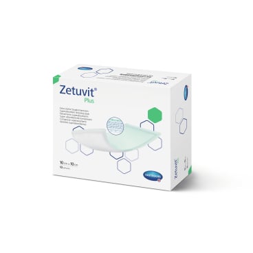 Zetuvit® Plus Wundauflage 10 x 10 cm, saugstark, steril 1 Karton = 6 Packungen à 10 Stück, einzeln verpackt - Bild-Darstellung des Produktes 1