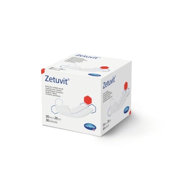 Zetuvit® Saugkompresse 20 x 20 cm, saugstark 1 Karton = 4 Packungen à 30 Stück - Bild-Darstellung des Produktes 1