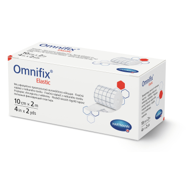 Omnifix® elastic Fixiervlies, 10 cm x 2 m, hypoallergen 1 Karton = 64 Packungen à 1 Rolle - Bild-Darstellung des Produktes 1
