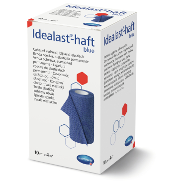 Idealast®-haft Idealbinde, 10 cm x 4 m, selbsthaftend, blau 1 Packung = 1 Stück - Bild-Darstellung des Produktes 1