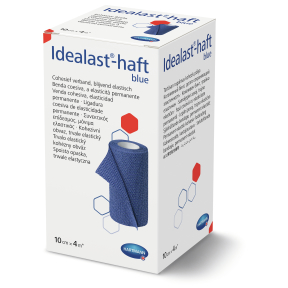 Idealast®-haft Idealbinde, 10 cm x 4 m, selbsthaftend, blau