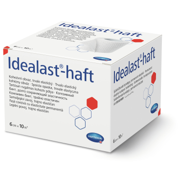 Idealast®-haft Idelabinde, 6 cm x 10 m, selbsthaftend, latexfrei 1 Packung = 1 Stück - Bild-Darstellung des Produktes 1