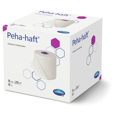 Peha-haft® Fixierbinden, 8 cm x 20 m, latexfrei 1 Packung = 8 Stück, lose - Bild-Darstellung des Produktes 1