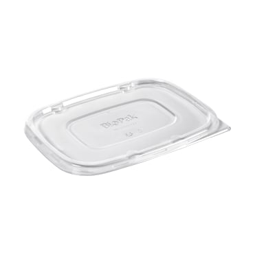 DUNI BioPak Cube Deckel, rPET transparent, 900/1200 ml 1 Karton = 4 Beutel à 50 Stück, 217 x 163 x 11 mm, rechteckig - Bild-Darstellung des Produktes 1