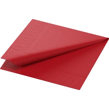DUNI Servietten Tissue, 3-lagig, 24 x 24 cm 1 Karton = 8 x 250 Stück, rot - Bild-Darstellung des Produktes 1