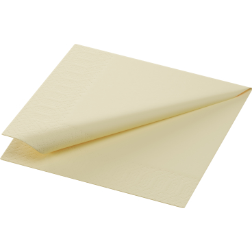 DUNI Servietten Tissue, 3-lagig, 24 x 24 cm 1 Karton = 8 x 250 Stück, cream - Bild-Darstellung des Produktes 1