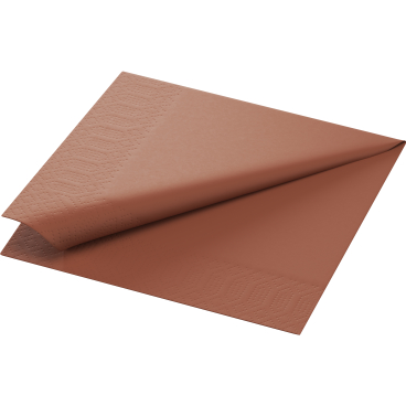 DUNI Servietten Tissue, 3-lagig, 33 x 33 cm 1 Karton = 4 x 250 Stück, earth terra - Bild-Darstellung des Produktes 1