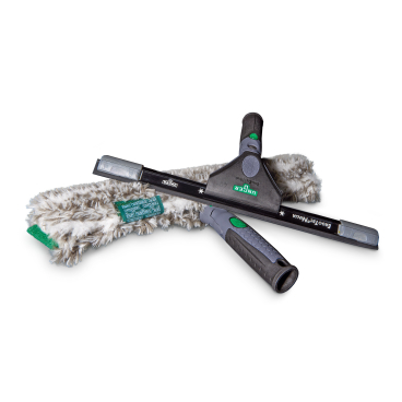 UNGER ErgoTec® Ninja Glasreinigungs-Set, 2-teilig 1 Set = Fensterwischer & Einwascher - Bild-Darstellung des Produktes 1