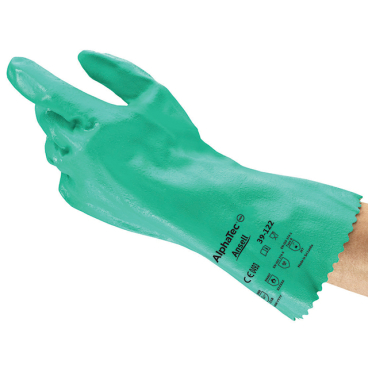 Ansell AlphaTec® 39-122 Handschuhe, PSA Kategorie 3, grün 1 Paar, Größe 9 - Bild-Darstellung des Produktes 1