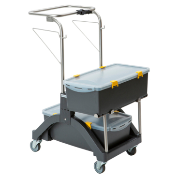 VERMOP AquvaVIZ Moboxx Reinigungswagen Abmessung: 62 x 58 x 92 cm (B x T x H) - Bild-Darstellung des Produktes 1