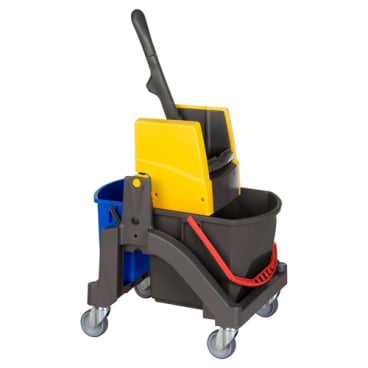 VERMOP Aquva Nasswischwagen, 1 x 17 Liter Maße: 50 x 40 x 84 cm, mit 1 x 6 Liter Eimer - Bild-Darstellung des Produktes 1