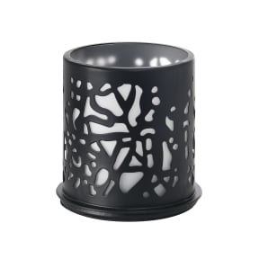 DUNI Kerzenhalter Twine Teelichthalter Metall schwarz – 1 Karton = 8 x 1 Stück