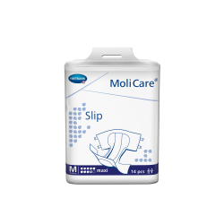 Paul Hartmann AG MoliCare® Slip maxi Erwachsenenwindeln 9 Tropfen , Inkontinenzslips mit Klebeverschlüssen, 1 Beutel = 14 Stück, Größe M 1655321