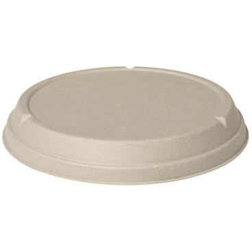 DUNI BioPak Deckel für Bagasse Salatschale, rund 1 Karton = 8 x 40 Stück, 800/900/1000/1200 ml, braun - Bild-Darstellung des Produktes 1