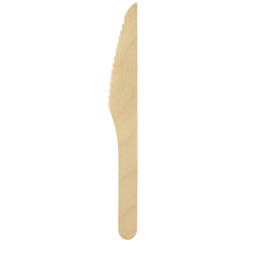 DUNI BioPak Holzbesteck, Messer, 165 mm, ungewachst 1 Karton = 10 x 100 Stück - Bild-Darstellung des Produktes 1