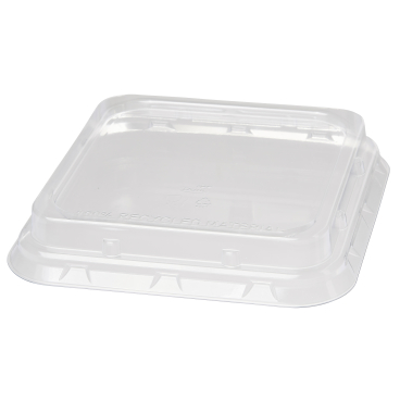 DUNI BioPak Deckel aus rPET für Bagasse Box, eckig 1 Karton = 8 x 40 Stück, 900 ml - Bild-Darstellung des Produktes 1