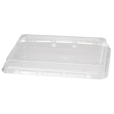 DUNI BioPak Deckel aus rPET für Bagasse Box, rechteckig 1 Karton = 6 x 40 Stück, 850/1200 ml - Bild-Darstellung des Produktes 1