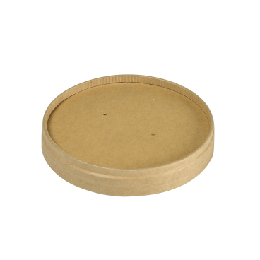 DUNI BioPak Deckel für Ronda Bowl Short 1 Karton = 16 x 25 Stück, 240/360 ml, braun - Bild-Darstellung des Produktes 1