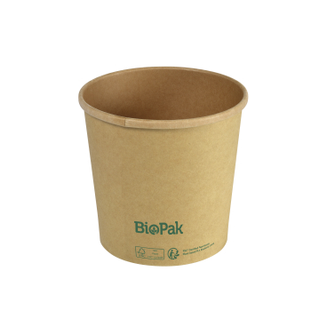 DUNI BioPak Ronda Bowl Slim ungeteilt, 750 ml 1 Karton = 15 x 35 Stück, braun - Bild-Darstellung des Produktes 1