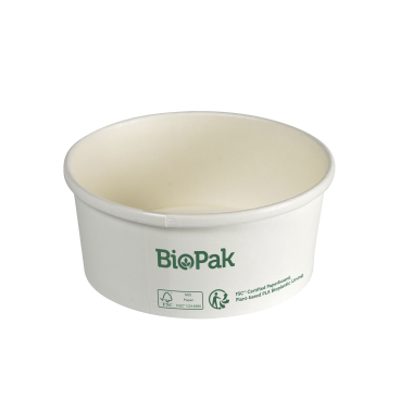DUNI BioPak Ronda Bowl Slim ungeteilt, 350 ml 1 Karton = 15 x 35 Stück, weiß - Bild-Darstellung des Produktes 1