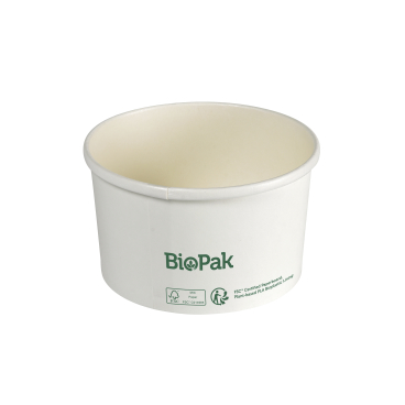 DUNI BioPak Ronda Bowl Slim ungeteilt, 550 ml 1 Karton = 15 x 35 Stück, weiß - Bild-Darstellung des Produktes 1
