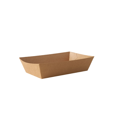 Papstar Pure Pappschalen, Bio-beschichtet 1 Packung = 50 Stück, 8,5 x 15,5 x 3,5 cm - Bild-Darstellung des Produktes 1