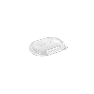 DUNI BioPak Deckel für Box Brick transparent, mini 1 Karton = 12 x 50 Stück, 150/250 ml - Bild-Darstellung des Produktes 1