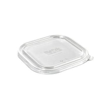 DUNI BioPak Deckel für Box Brick transparent, large 1 Karton = 8 x 40 Stück,1200 ml - Bild-Darstellung des Produktes 1