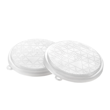 Metaltex Deckel für Yogurtbecher, Mehrweg, Set, 2-teilig 1 Set, Maße: Ø 10 cm - Bild-Darstellung des Produktes 1