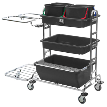 VERMOP Variant Des 2000 / K Desinfektionswagen, verchromt Maße: 125 x 77 x 110 cm - Bild-Darstellung des Produktes 1