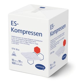 HARTMANN ES-Kompressen 10 x 10 cm EN 14079, unsteril