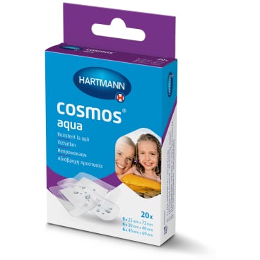 Cosmos® Aqua Wundpflaster 3 Größen, wasserdicht 1 Packung = 20 Stück - Bild-Darstellung des Produktes 1
