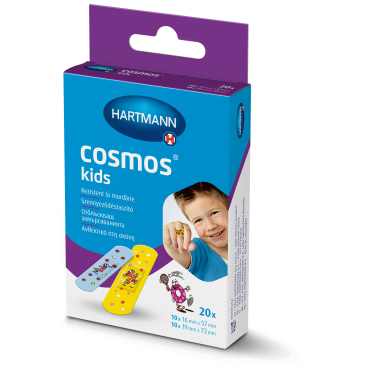 Cosmos® kids Kinderpflaster Tiermotive 2 Größen, schmutzabweisend 1 Packung = 20 Stück - Bild-Darstellung des Produktes 1