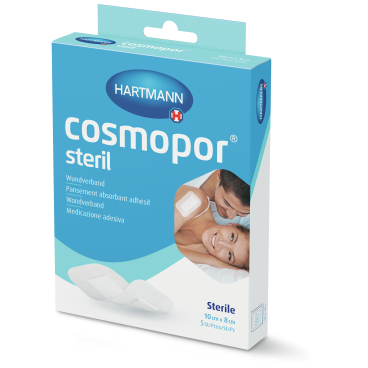 Cosmopor® Steril Wundverband 10 x 8 cm, hypoallergen 1 Karton = 10 Packungen à 5 Stück - Bild-Darstellung des Produktes 1