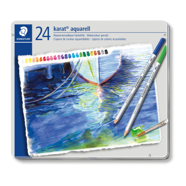STAEDTLER karat aquarell 125 Farbstifte, 24 Farben 1 Etui = 24 Stifte - Bild-Darstellung des Produktes 1